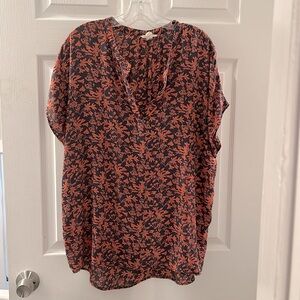 EUC Caslon Floral Spring Summer Top